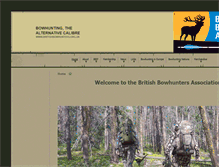 Tablet Screenshot of britishbowhunterassociation.co.uk